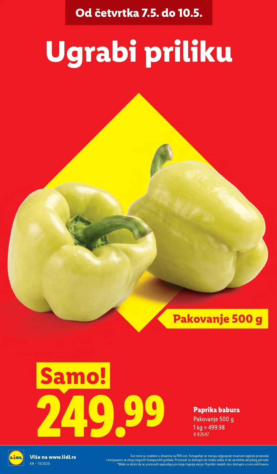 Lidl katalog PREHRANA/NEPREHRANA 7-13.5.2026.