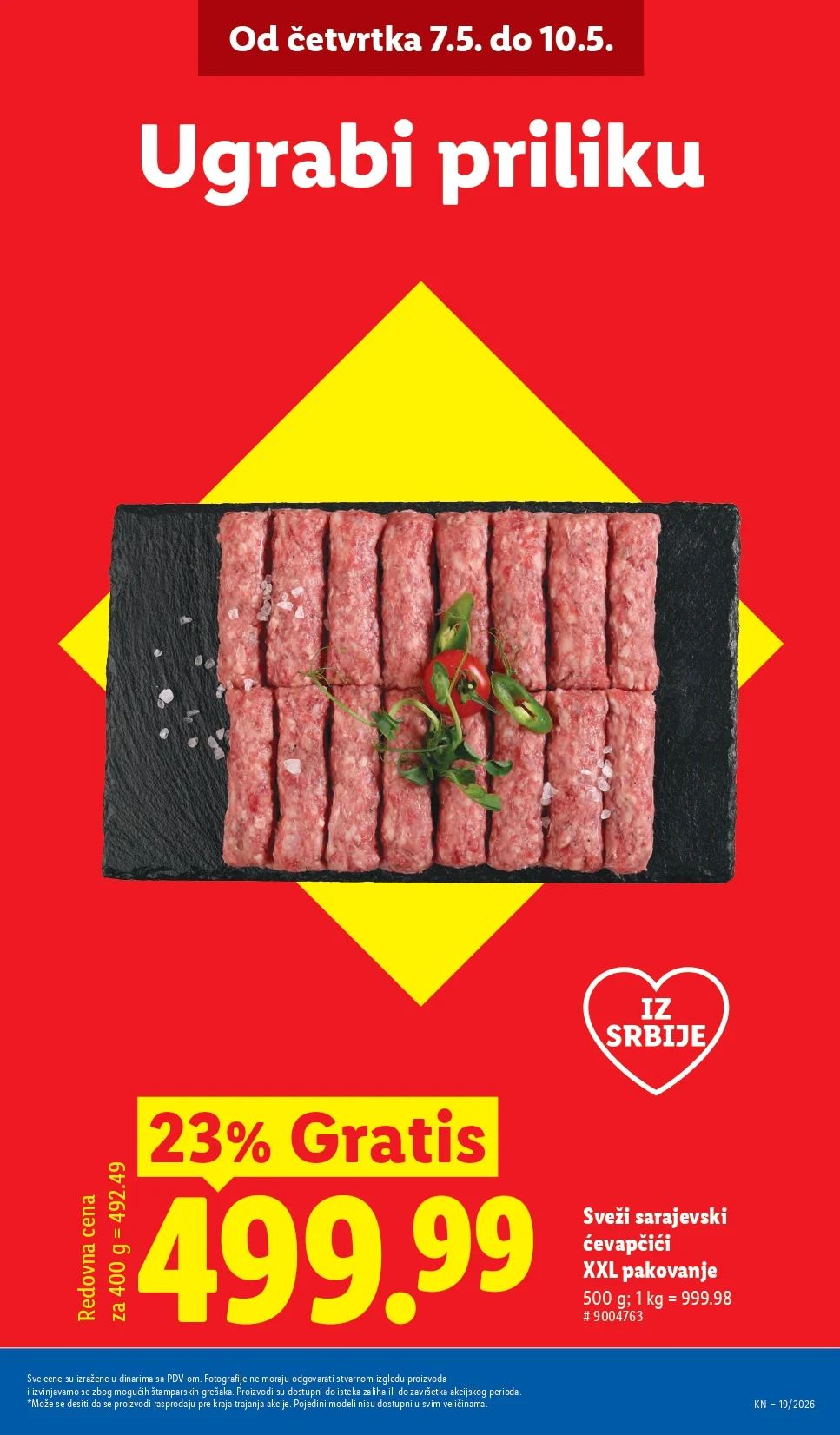 Lidl katalog PREHRANA/NEPREHRANA 7-13.5.2026.