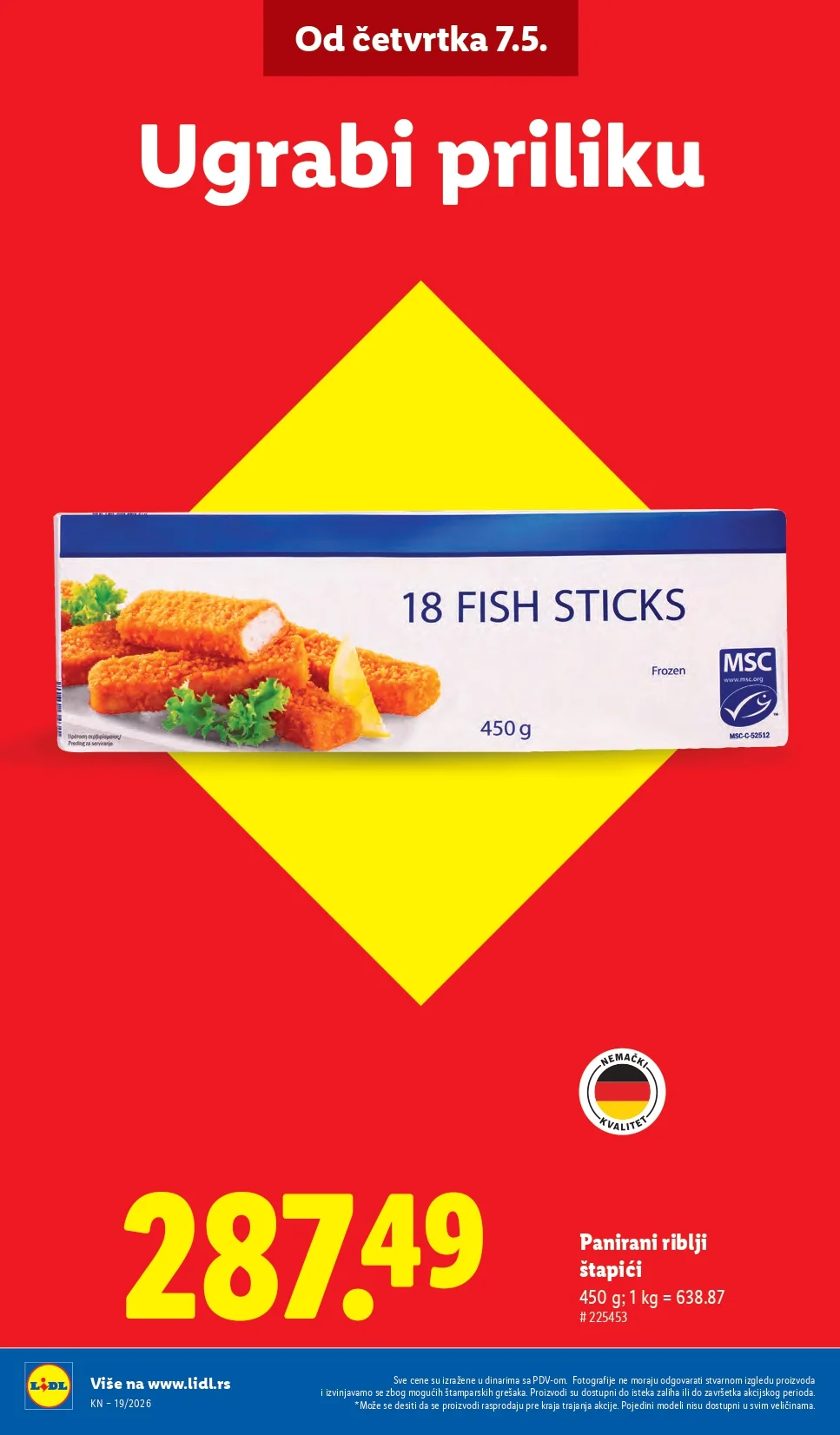 Lidl katalog PREHRANA/NEPREHRANA 7-13.5.2026.