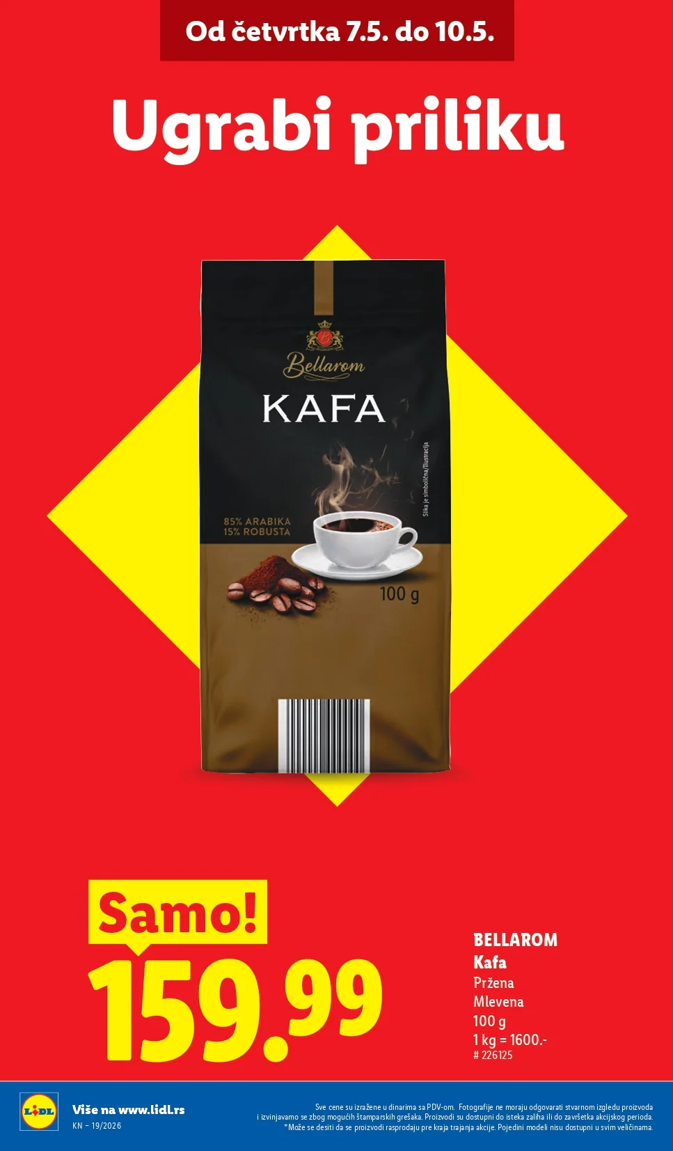 Lidl katalog PREHRANA/NEPREHRANA 7-13.5.2026.