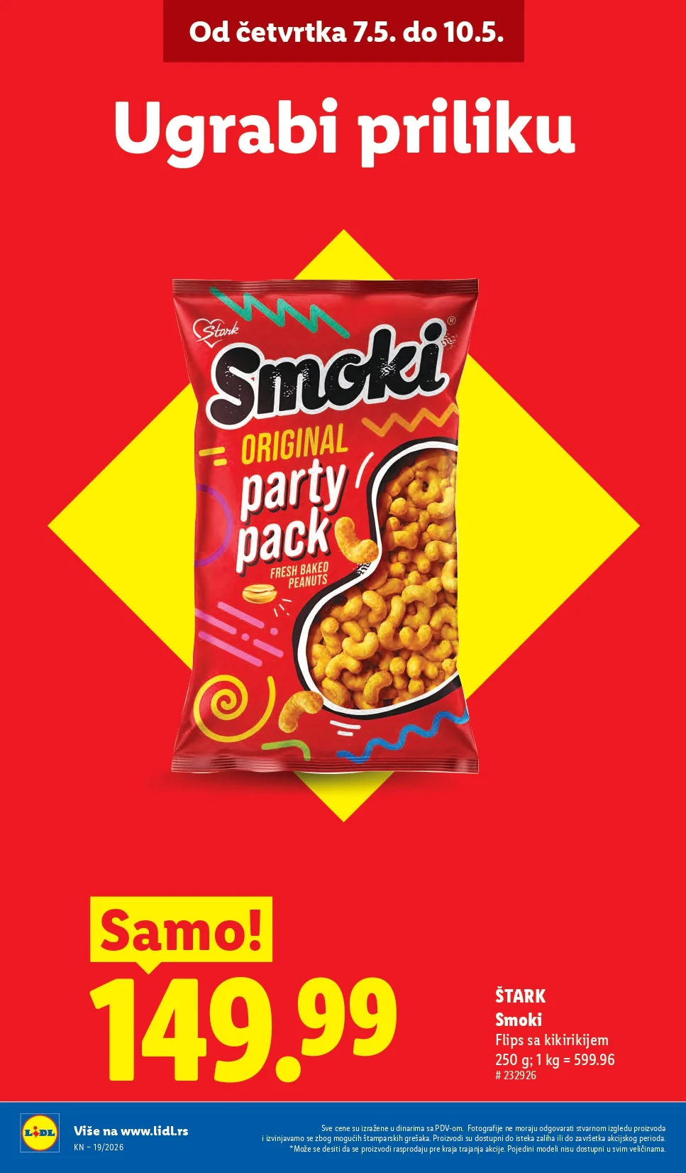 Lidl katalog PREHRANA/NEPREHRANA 7-13.5.2026.