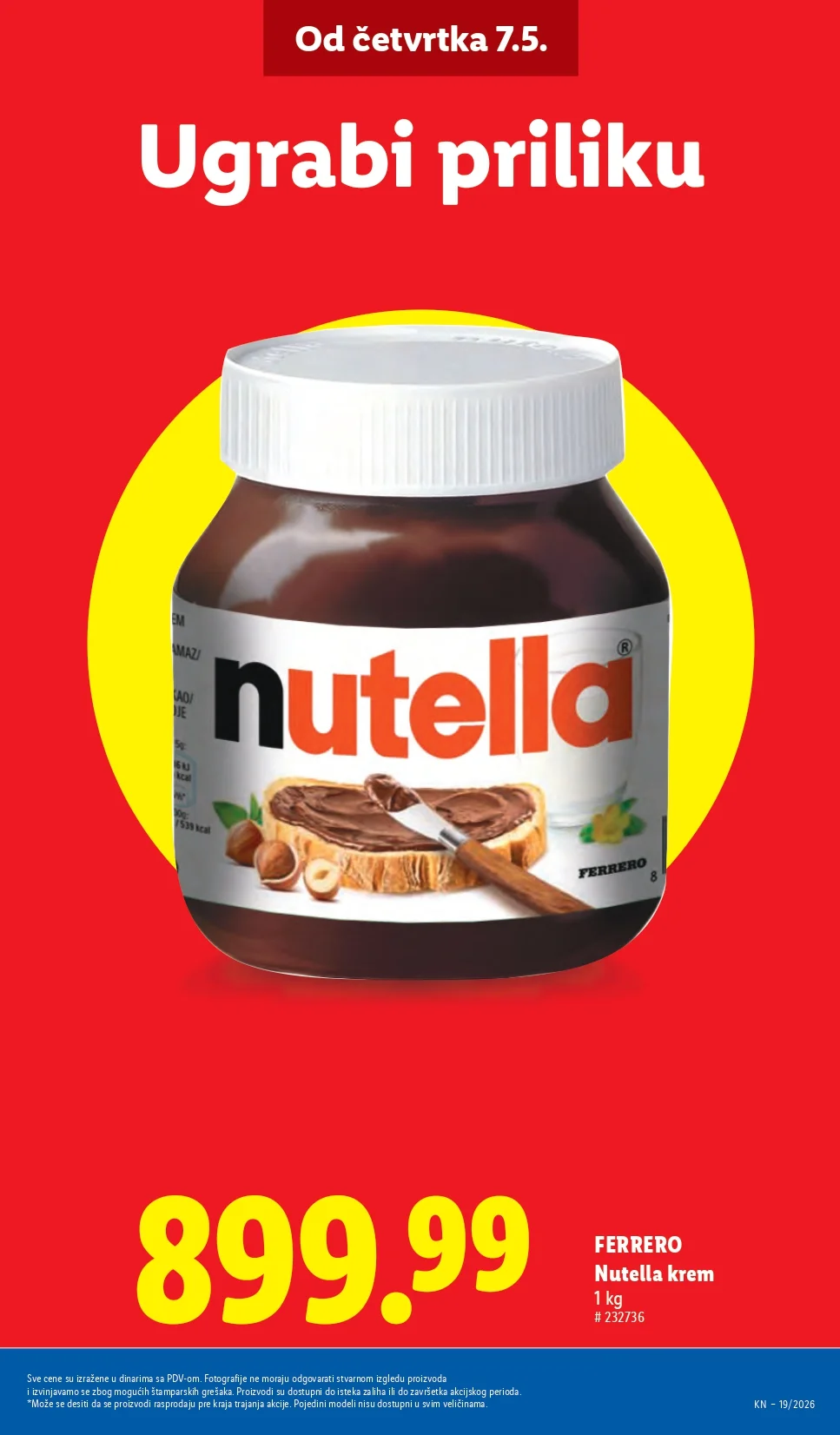 Lidl katalog PREHRANA/NEPREHRANA 7-13.5.2026.