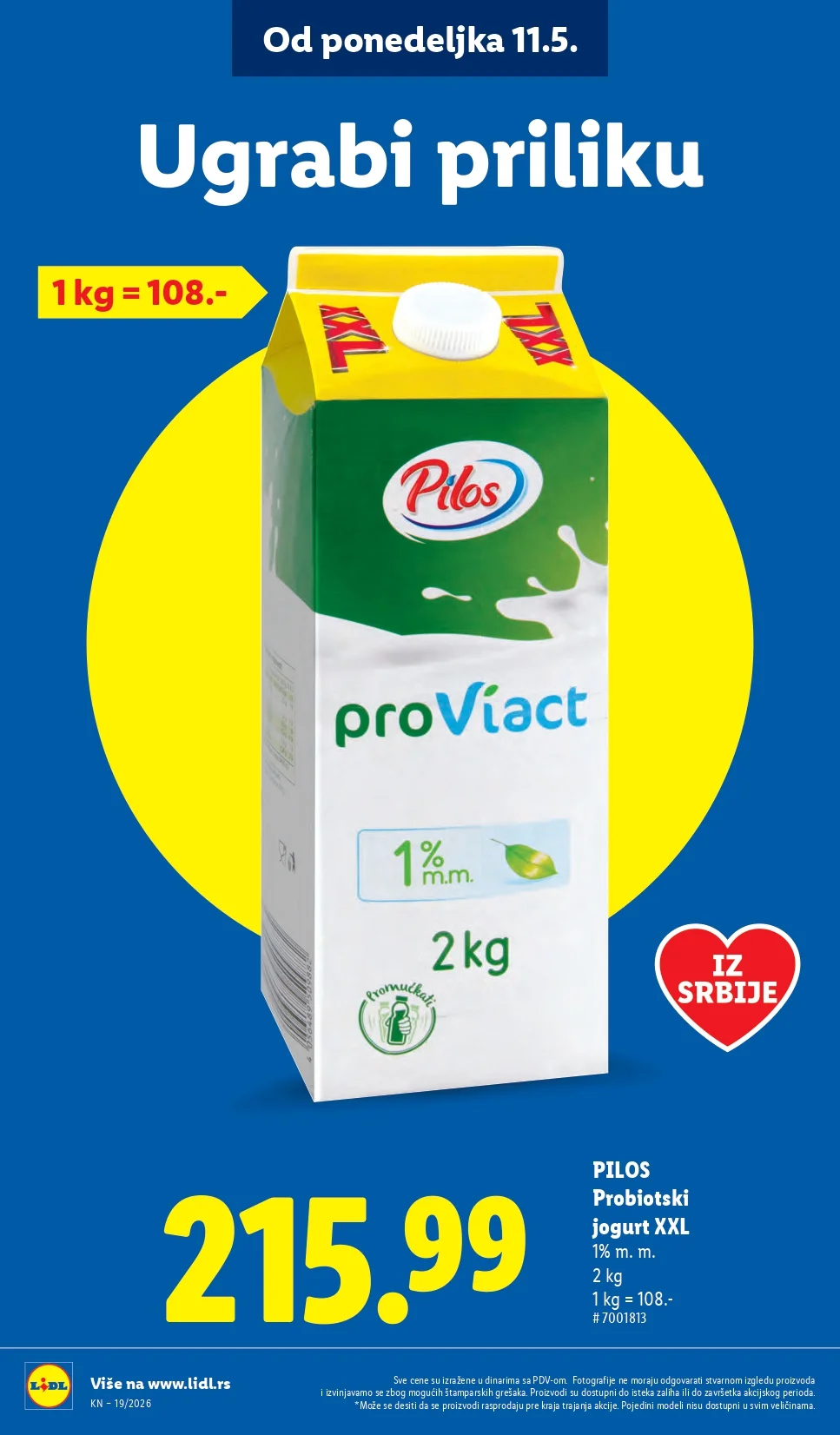 Lidl katalog PREHRANA/NEPREHRANA 7-13.5.2026.