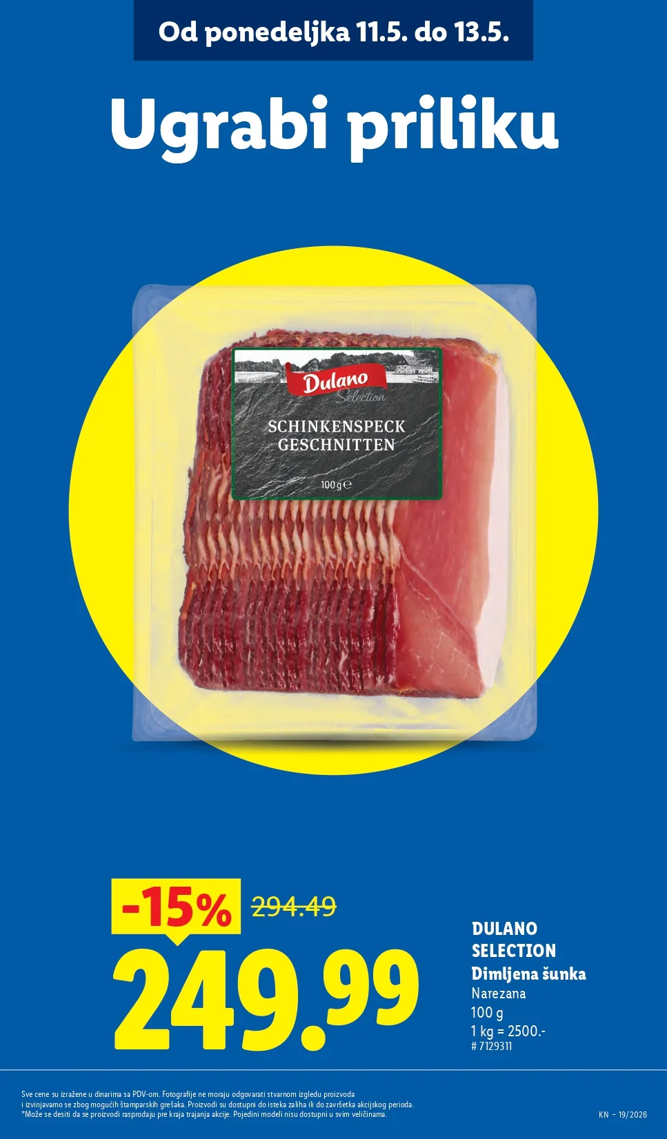 Lidl katalog PREHRANA/NEPREHRANA 7-13.5.2026.