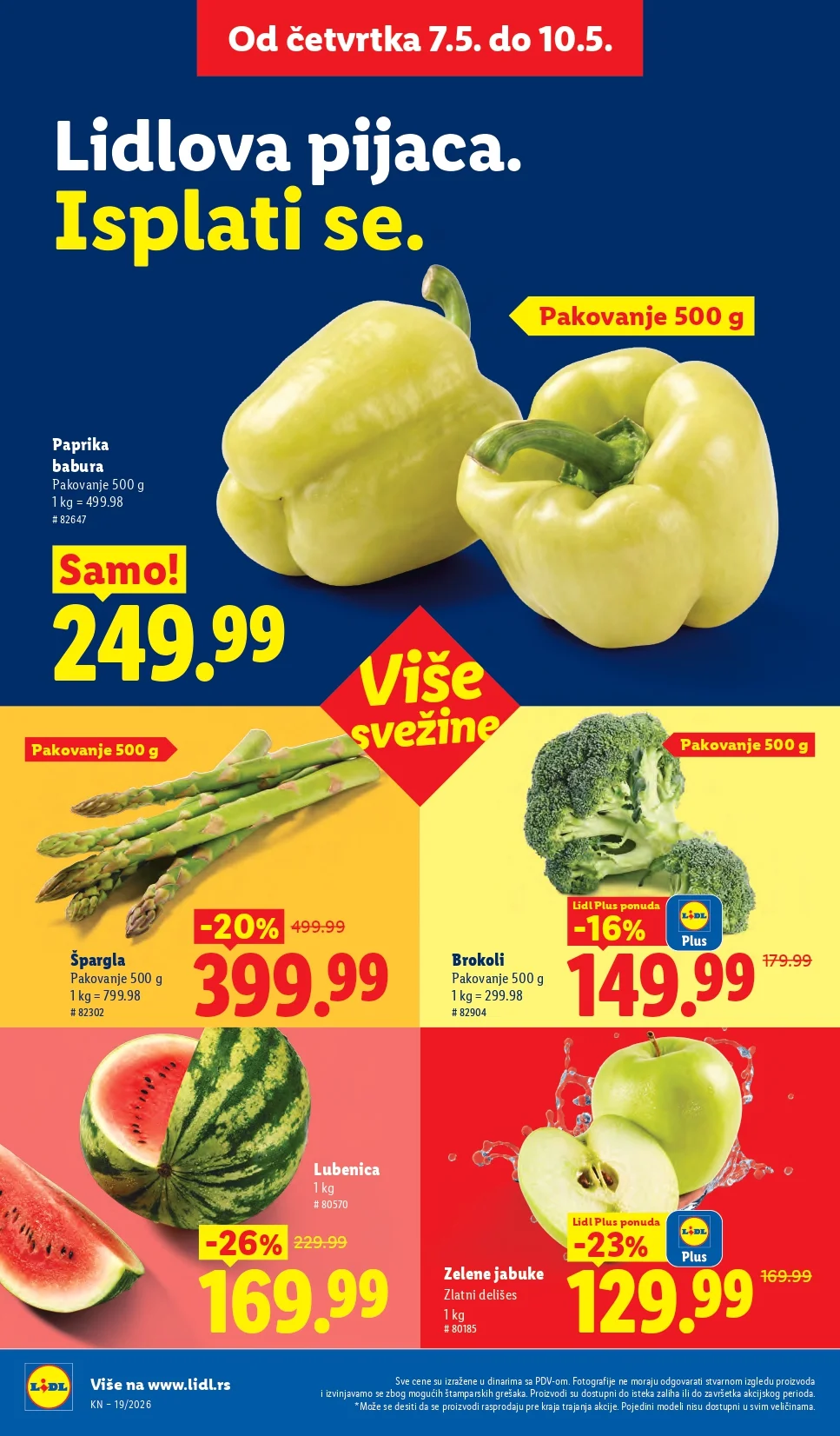 Lidl katalog PREHRANA/NEPREHRANA 7-13.5.2026.