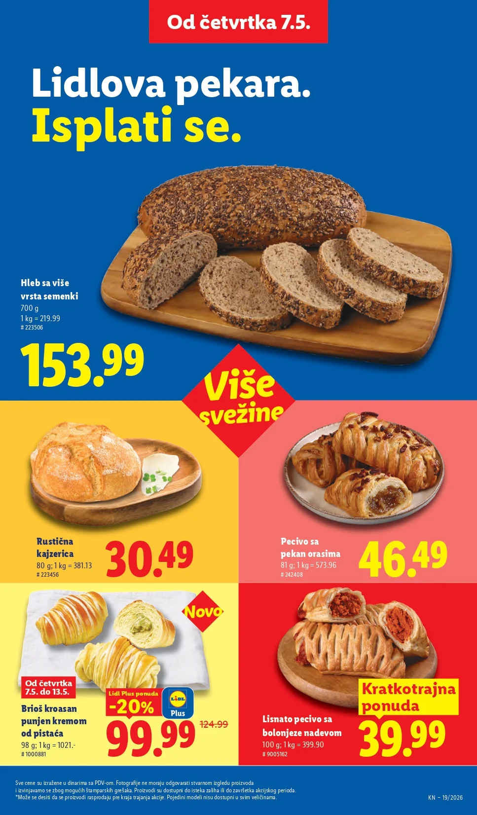 Lidl katalog PREHRANA/NEPREHRANA 7-13.5.2026.