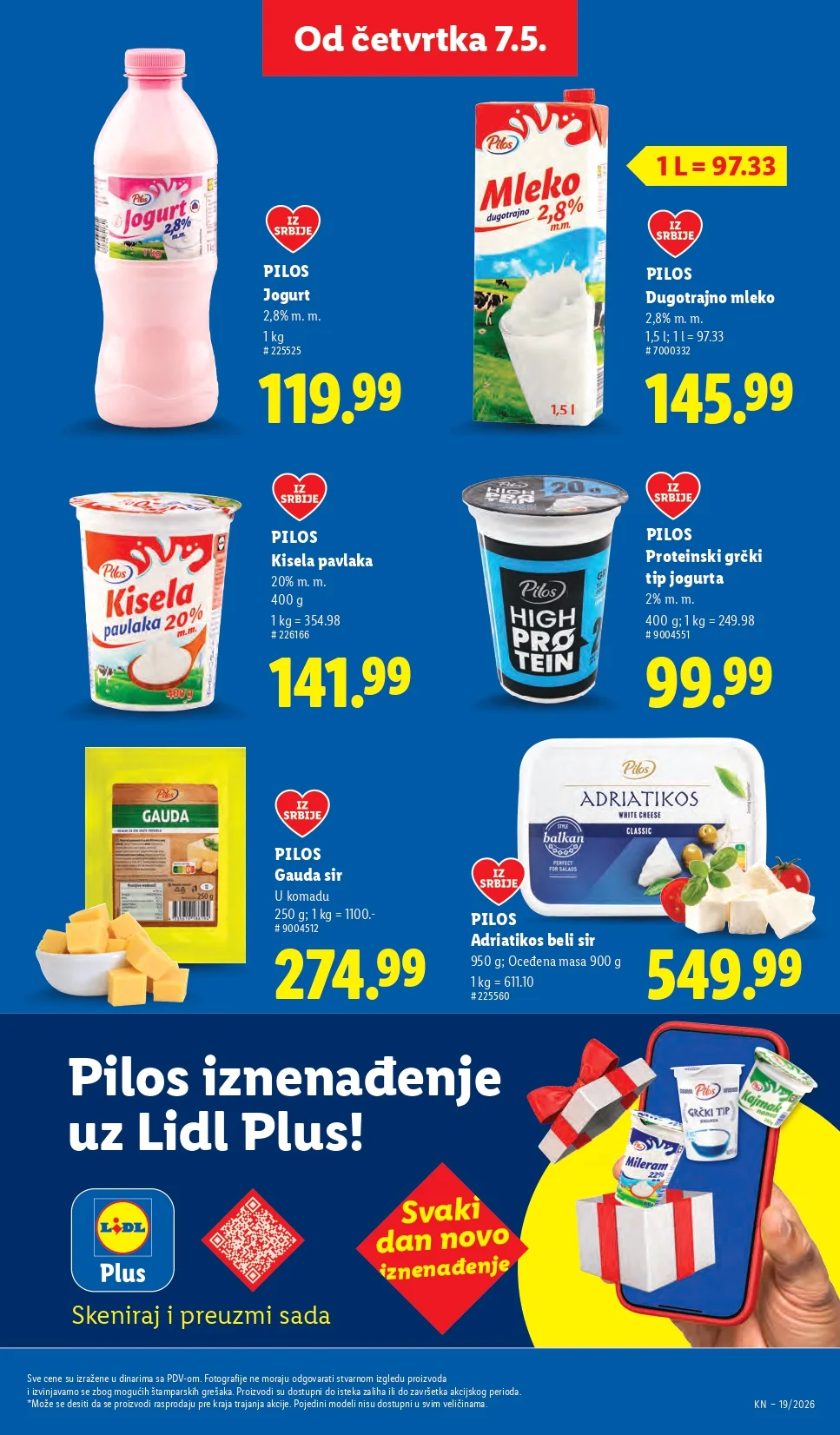 Lidl katalog PREHRANA/NEPREHRANA 7-13.5.2026.