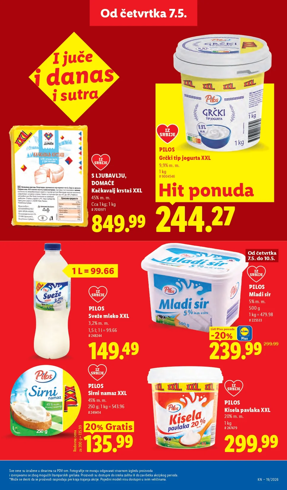 Lidl katalog PREHRANA/NEPREHRANA 7-13.5.2026.