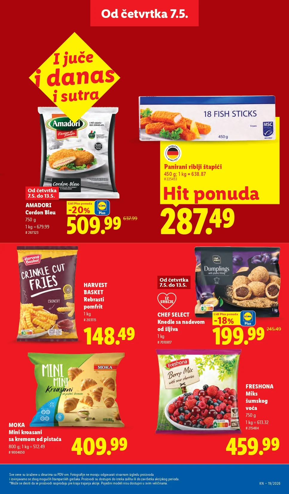 Lidl katalog PREHRANA/NEPREHRANA 7-13.5.2026.