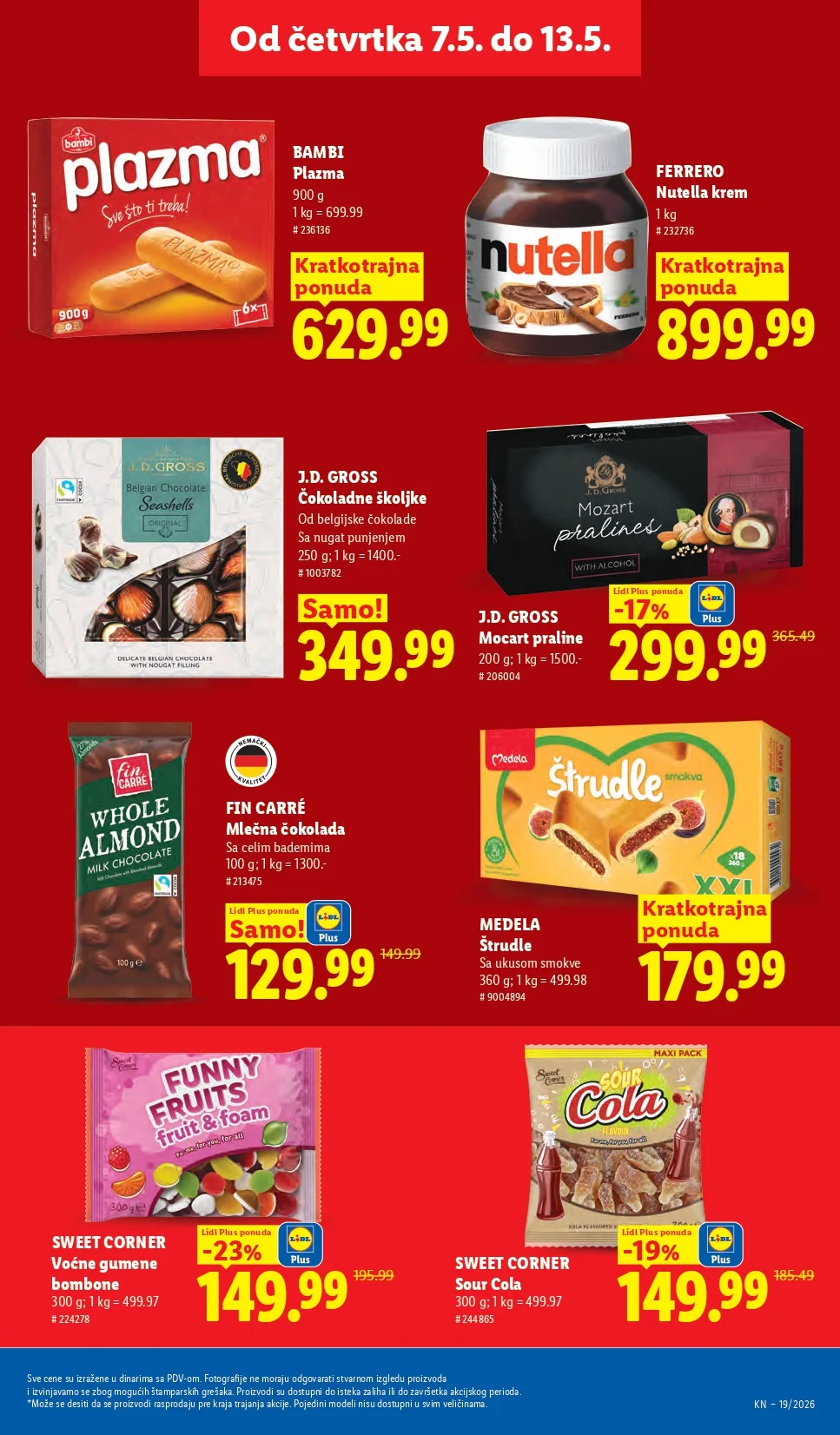 Lidl katalog PREHRANA/NEPREHRANA 7-13.5.2026.