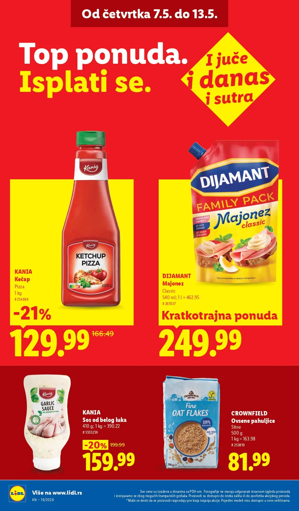Lidl katalog PREHRANA/NEPREHRANA 7-13.5.2026.