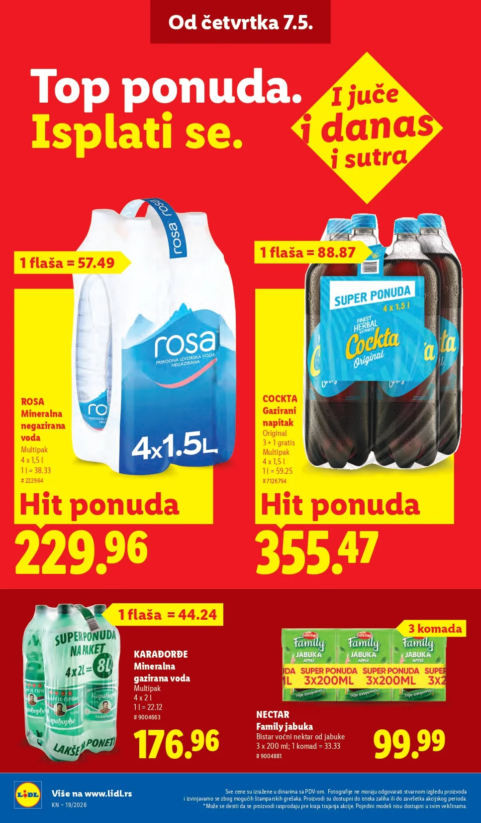 Lidl katalog PREHRANA/NEPREHRANA 7-13.5.2026.