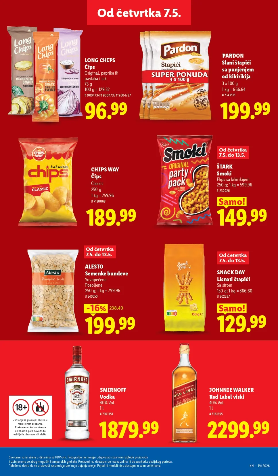 Lidl katalog PREHRANA/NEPREHRANA 7-13.5.2026.