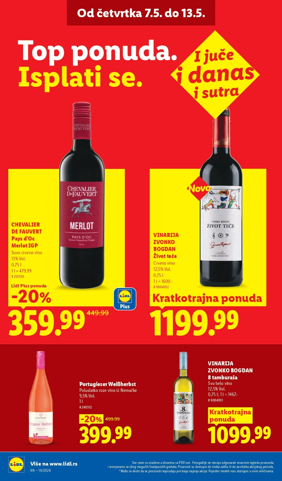 Lidl katalog PREHRANA/NEPREHRANA 7-13.5.2026.