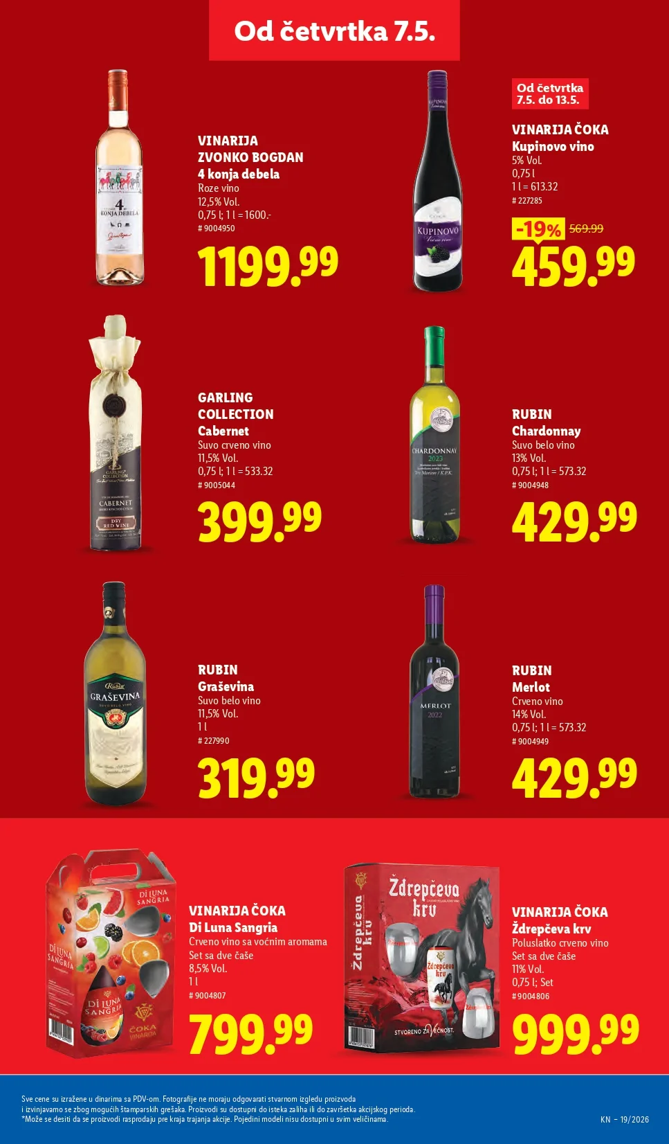 Lidl katalog PREHRANA/NEPREHRANA 7-13.5.2026.