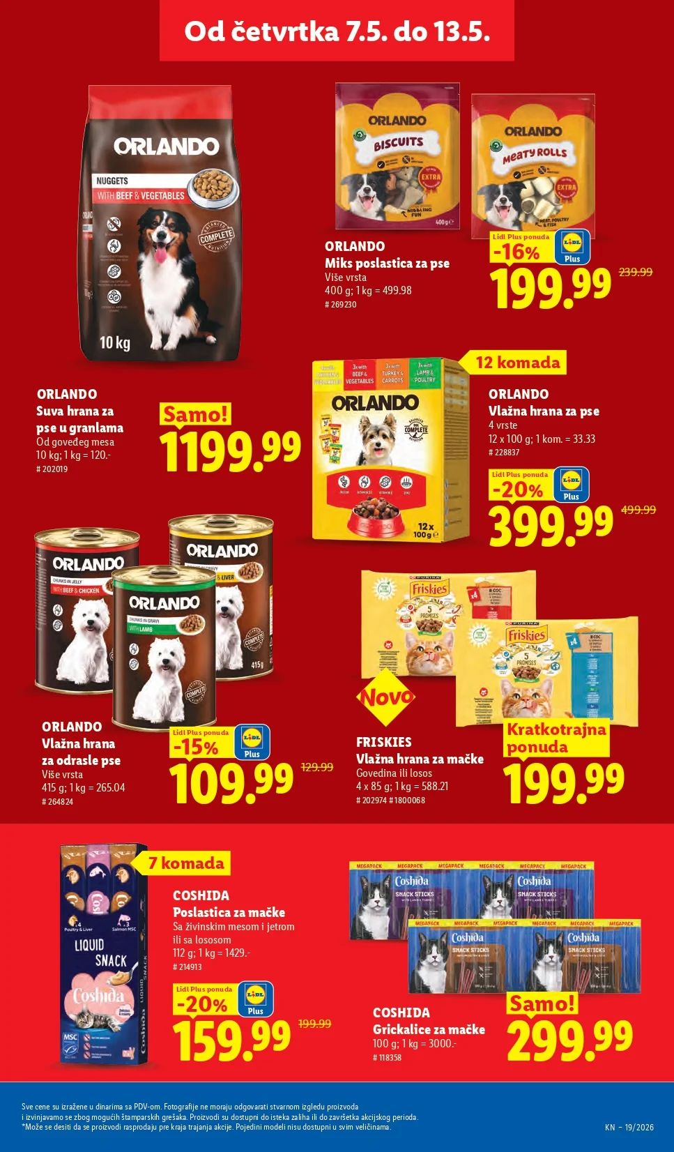 Lidl katalog PREHRANA/NEPREHRANA 7-13.5.2026.