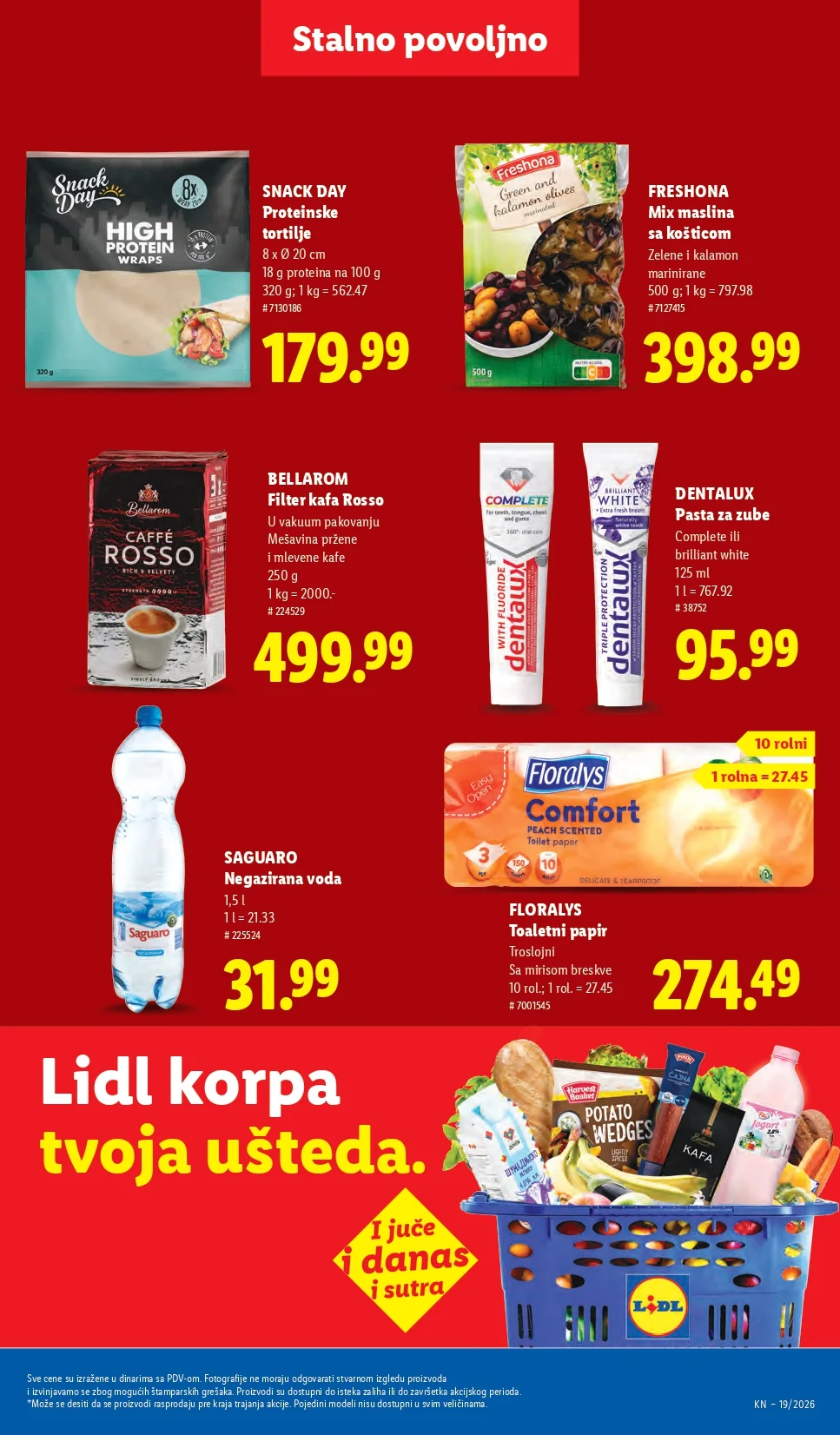 Lidl katalog PREHRANA/NEPREHRANA 7-13.5.2026.