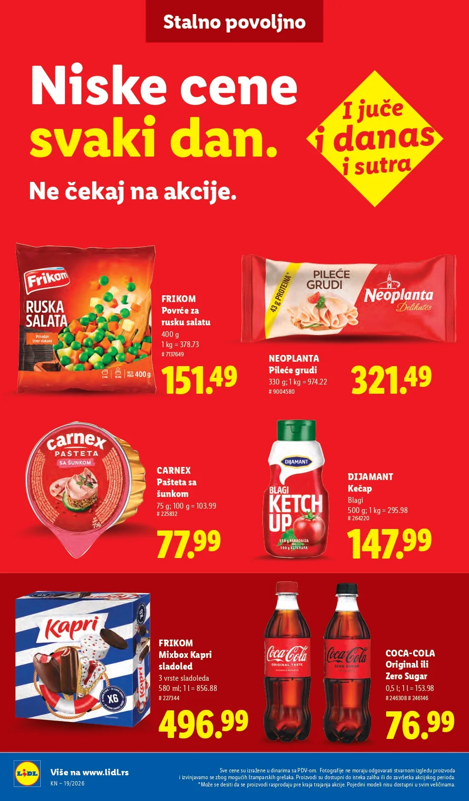 Lidl katalog PREHRANA/NEPREHRANA 7-13.5.2026.