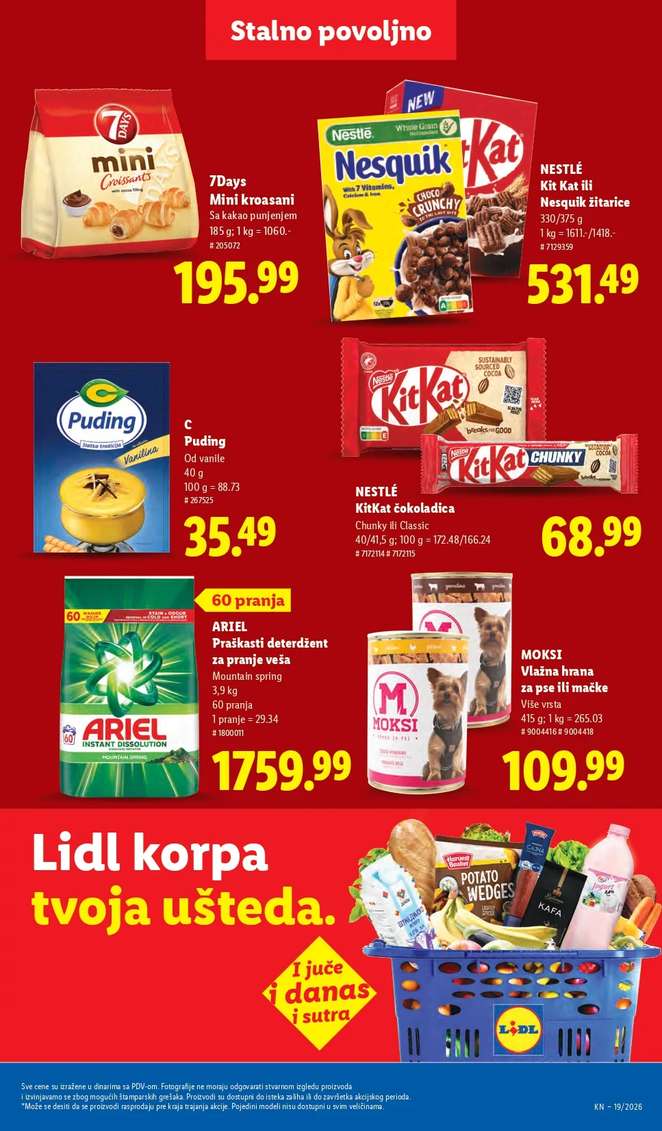 Lidl katalog PREHRANA/NEPREHRANA 7-13.5.2026.