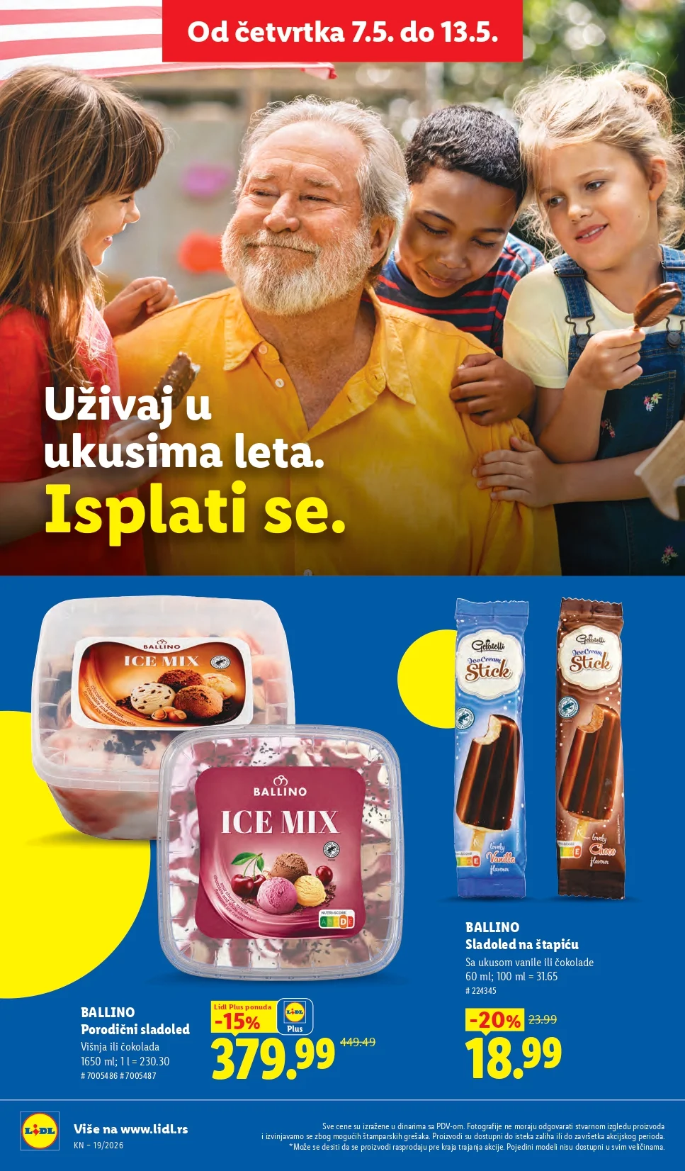 Lidl katalog PREHRANA/NEPREHRANA 7-13.5.2026.