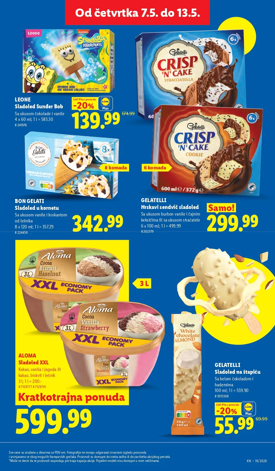 Lidl katalog PREHRANA/NEPREHRANA 7-13.5.2026.