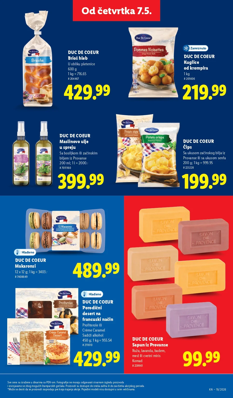Lidl katalog PREHRANA/NEPREHRANA 7-13.5.2026.