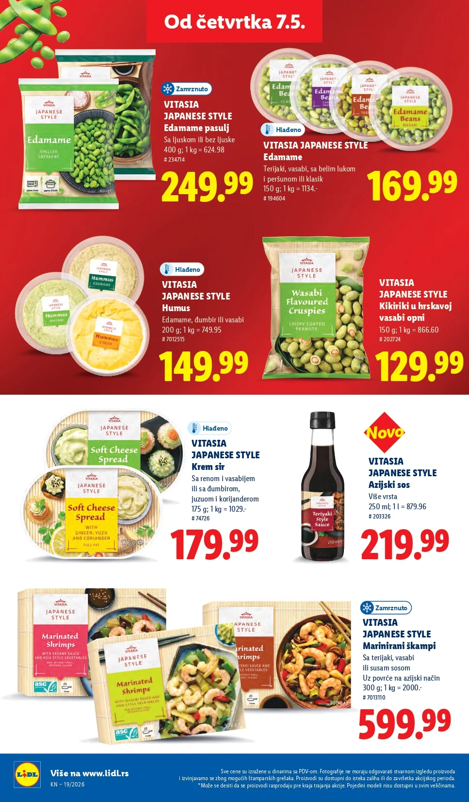 Lidl katalog PREHRANA/NEPREHRANA 7-13.5.2026.