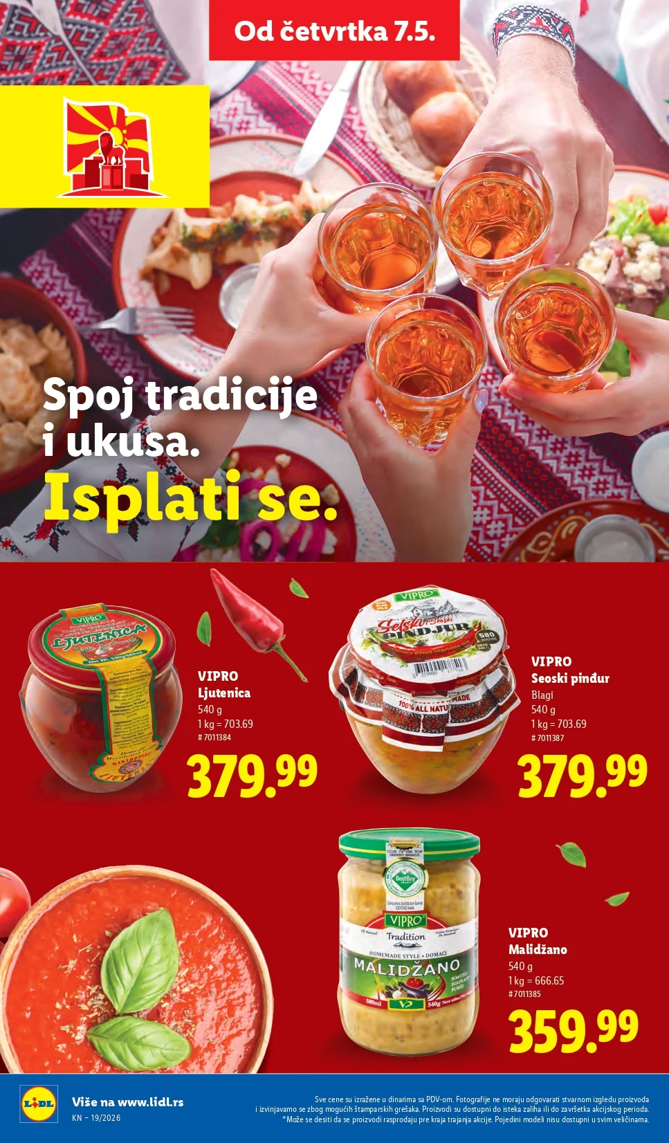 Lidl katalog PREHRANA/NEPREHRANA 7-13.5.2026.