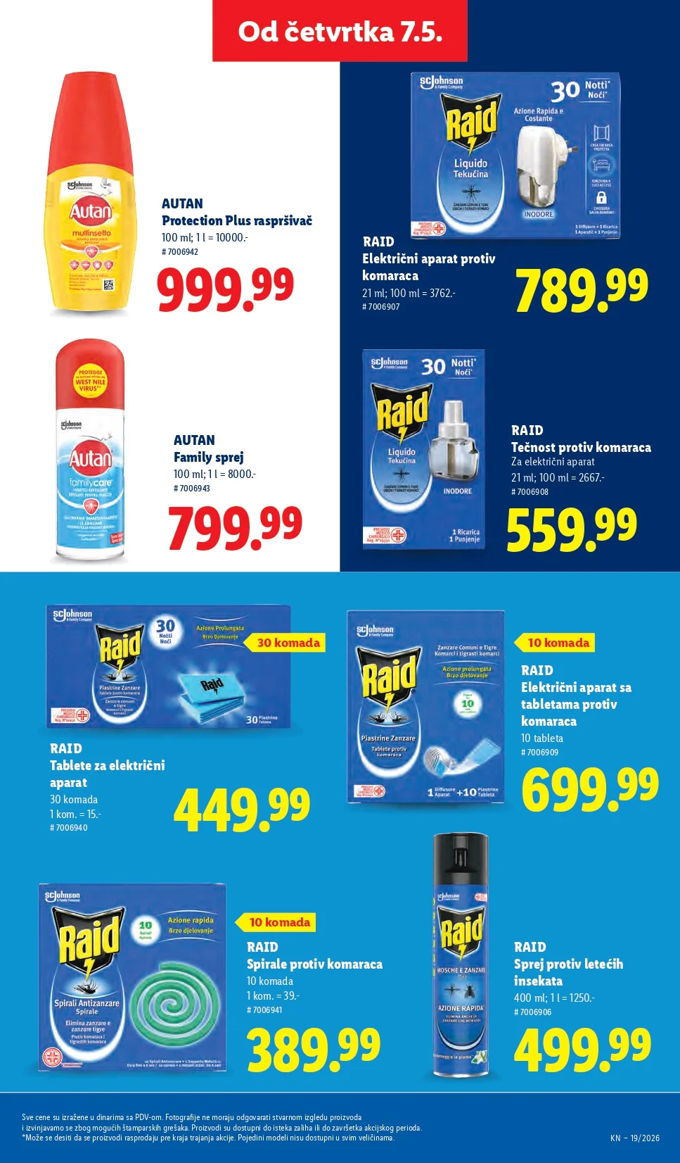 Lidl katalog PREHRANA/NEPREHRANA 7-13.5.2026.