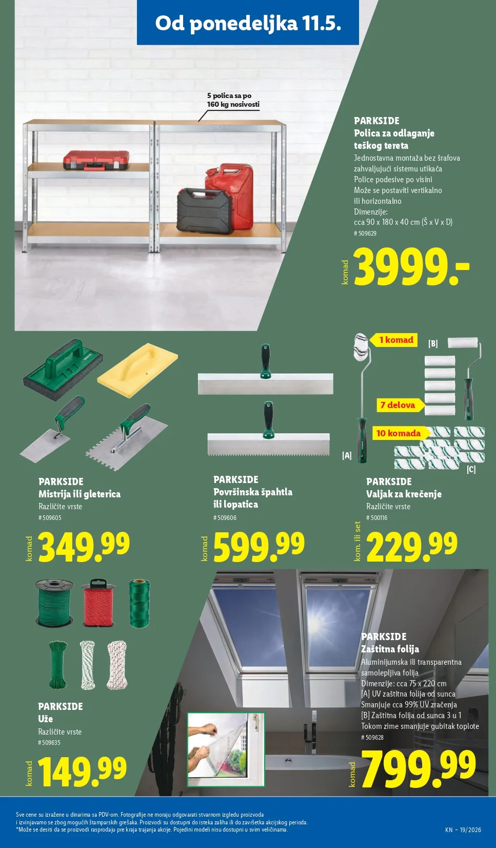 Lidl katalog PREHRANA/NEPREHRANA 7-13.5.2026.