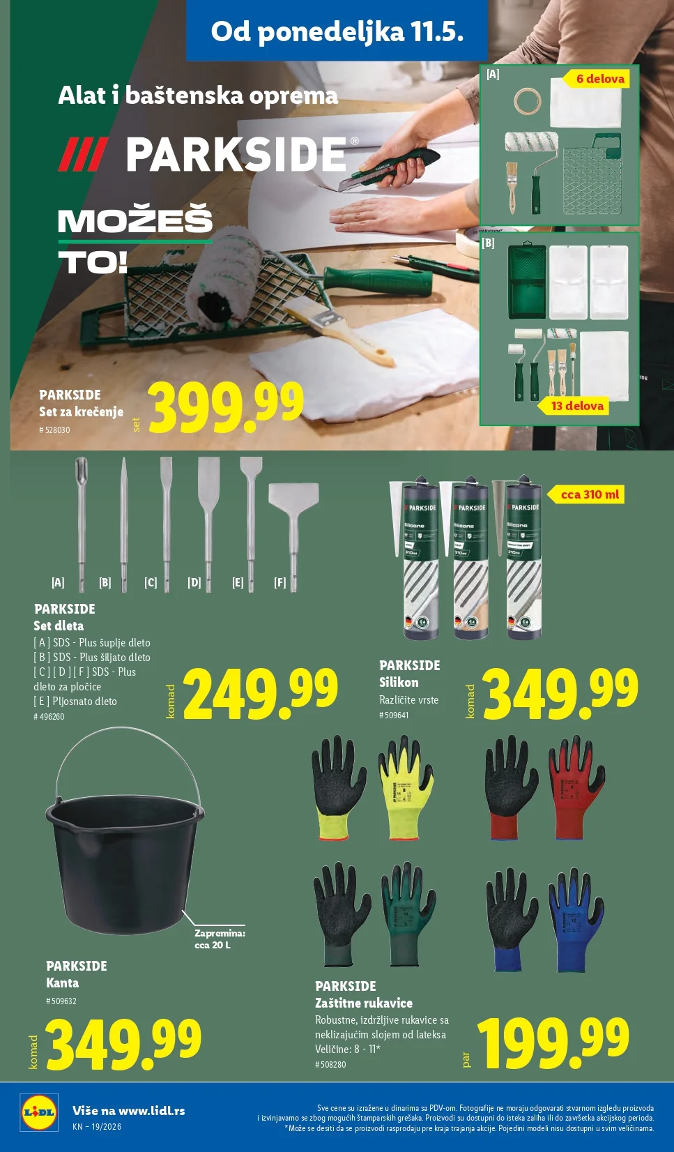 Lidl katalog PREHRANA/NEPREHRANA 7-13.5.2026.