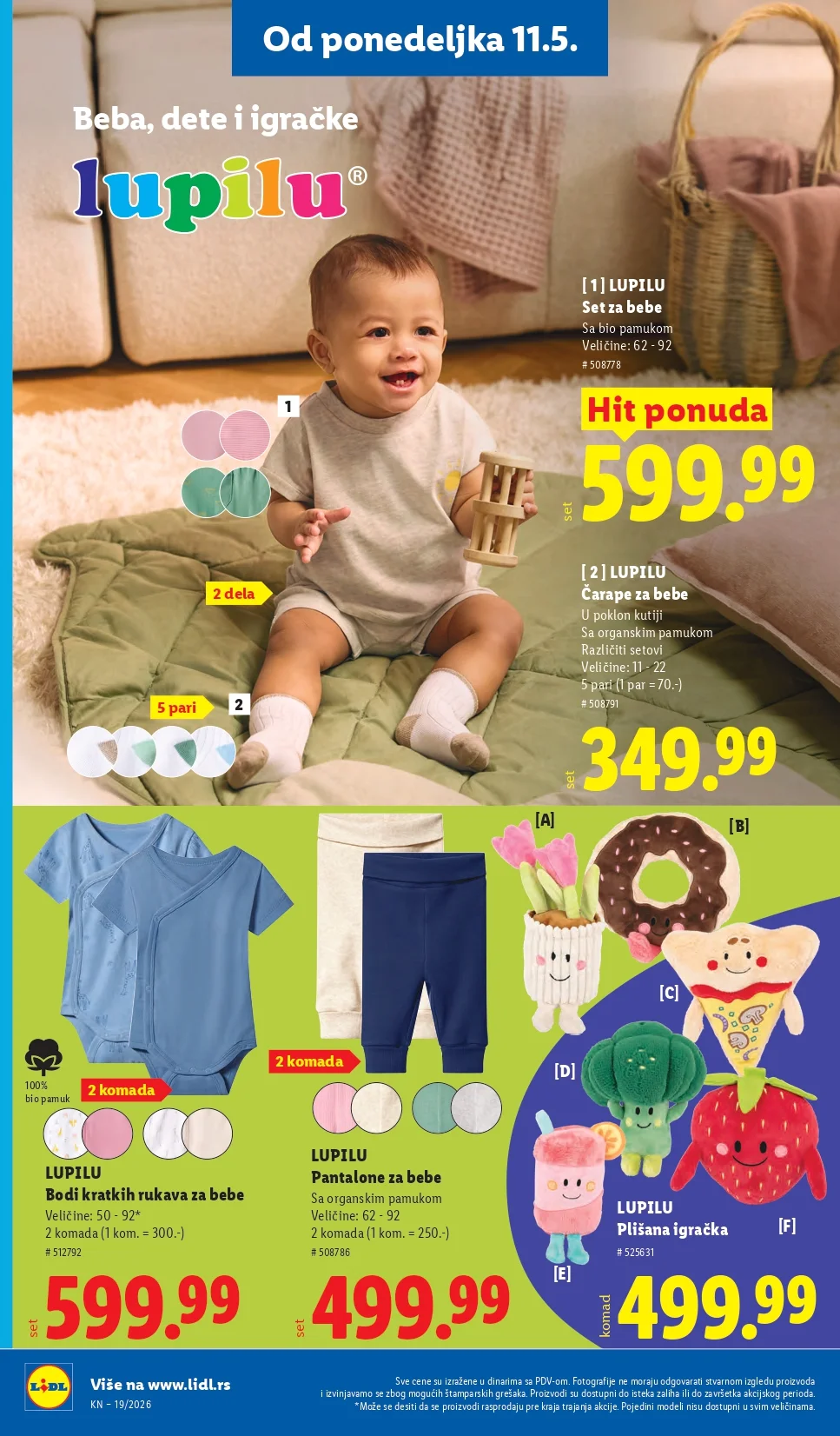 Lidl katalog PREHRANA/NEPREHRANA 7-13.5.2026.
