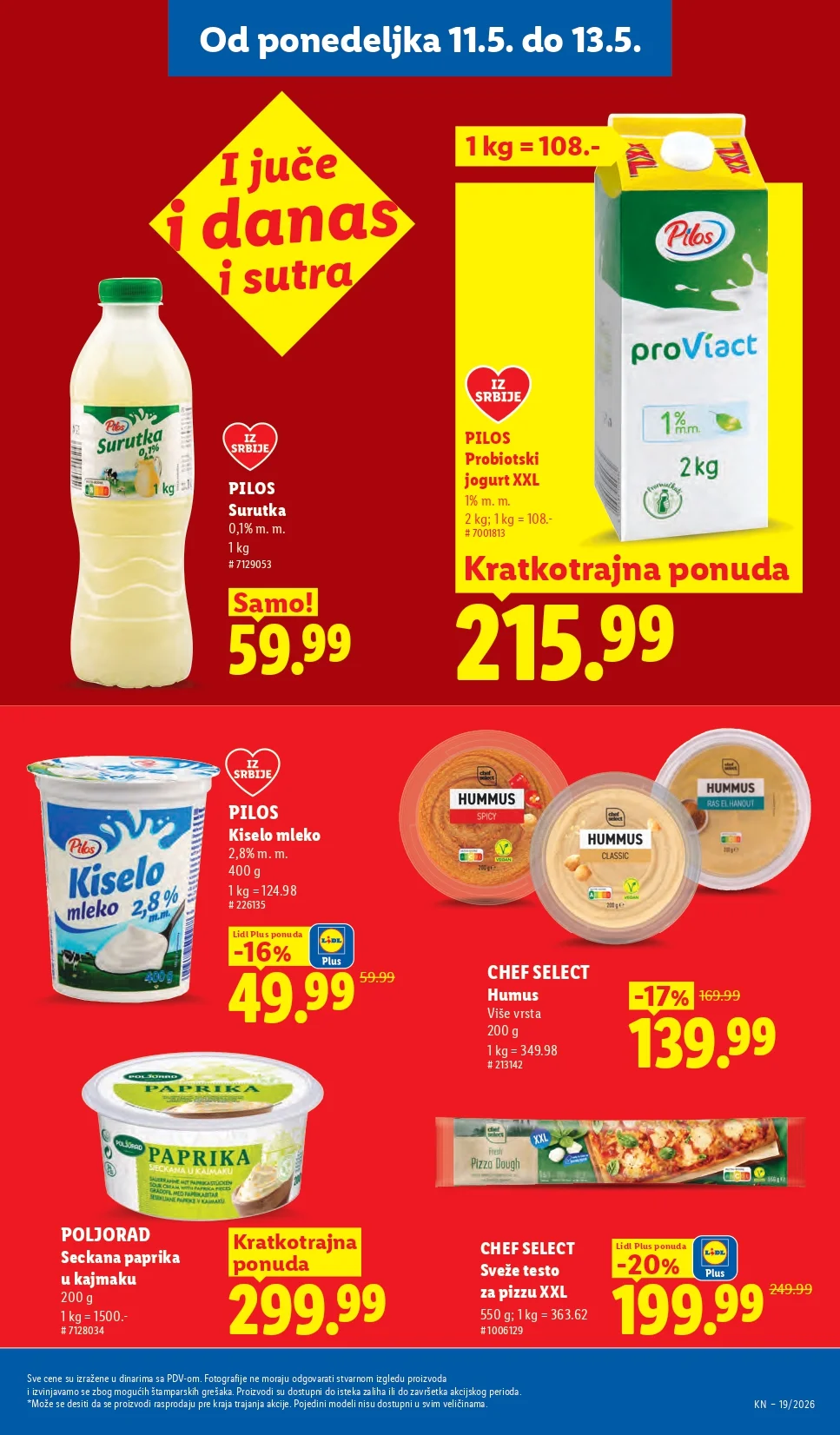 Lidl katalog PREHRANA/NEPREHRANA 7-13.5.2026.