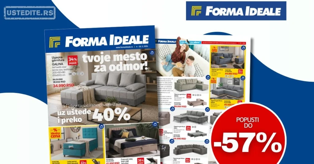 Forma Ideale katalog TAPACIRANI NAMEŠTAJ 4-30.5.2026.
