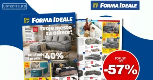 Forma Ideale katalog TAPACIRANI NAMEŠTAJ 4-30.5.2026.