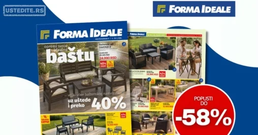 Forma Ideale katalog BAŠTENSKI NAMEŠTAJ 4-30.5.2026.