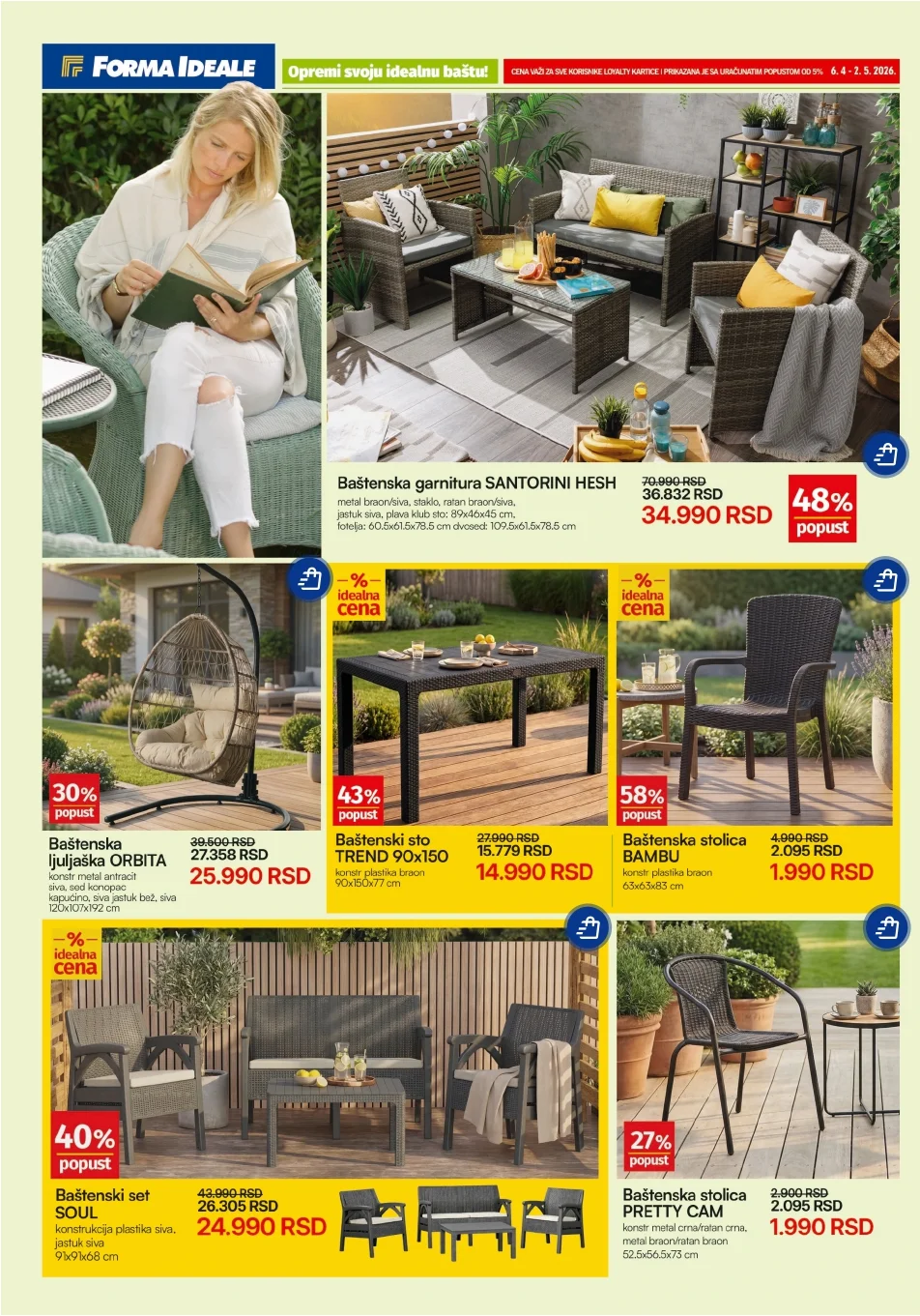 Forma Ideale katalog BAŠTENSKI NAMEŠTAJ 4-30.5.2026.