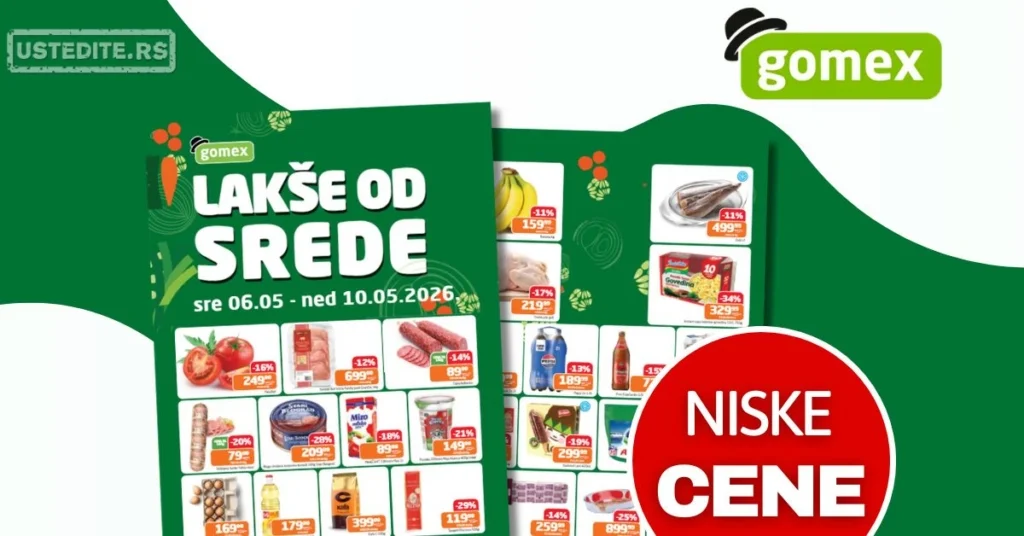 Gomex katalog LAKŠE OD SREDE 6-10.5.2026.