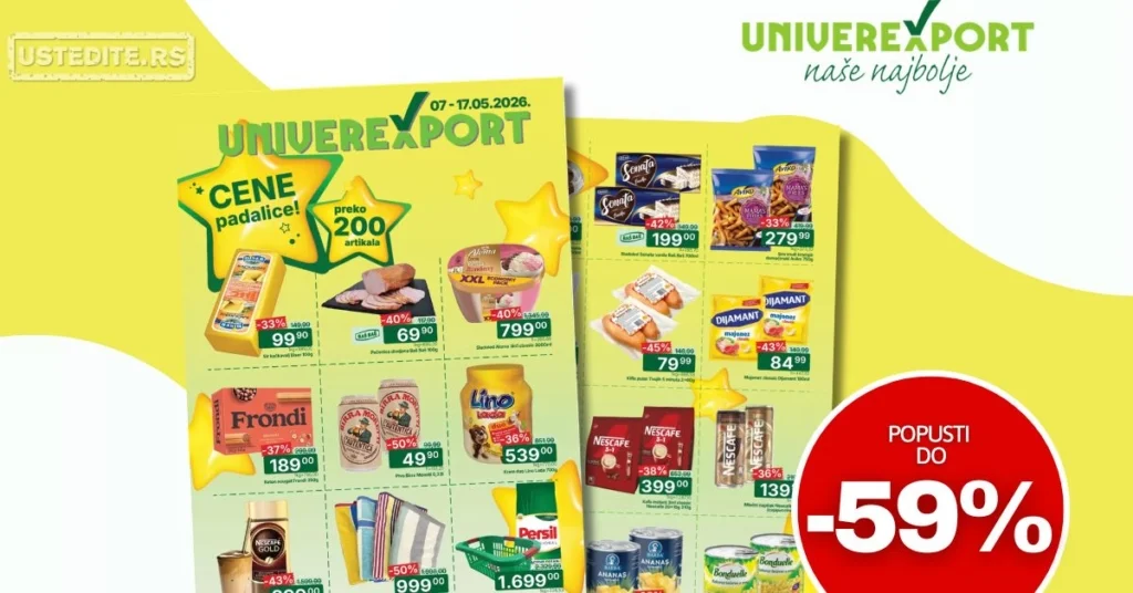 Univerexport katalog CENE PADALICE 7-17.5.2026.