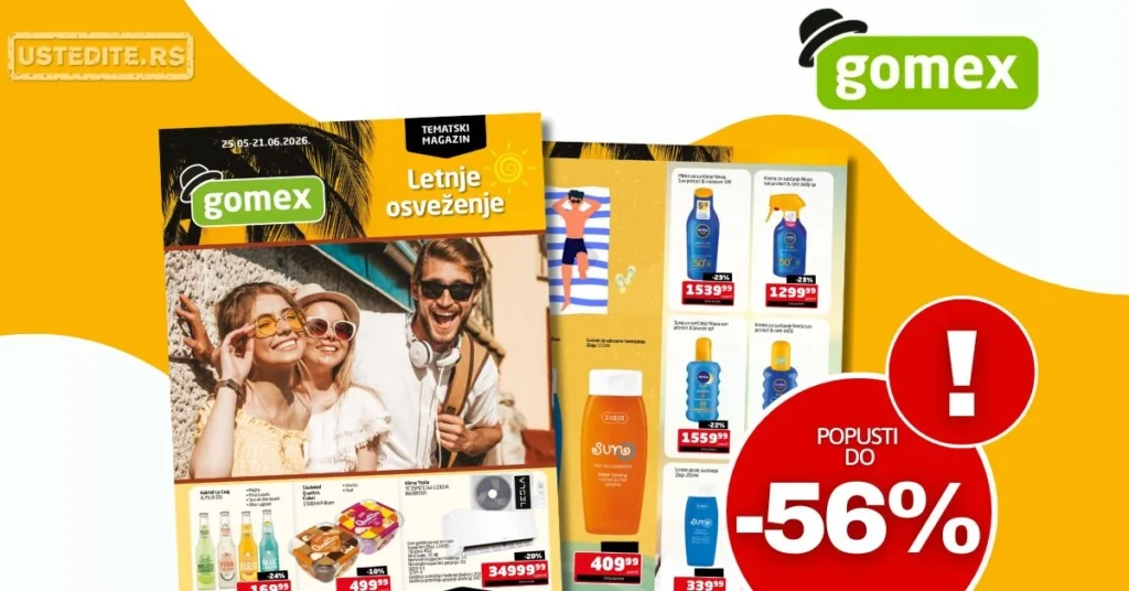 Gomex katalog TEMA MESECA 25.5-21.6.2026.