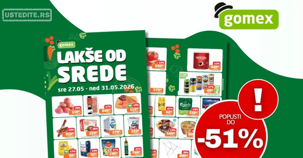 Gomex katalog LAKŠE OD SREDE 27-31.5.2026.