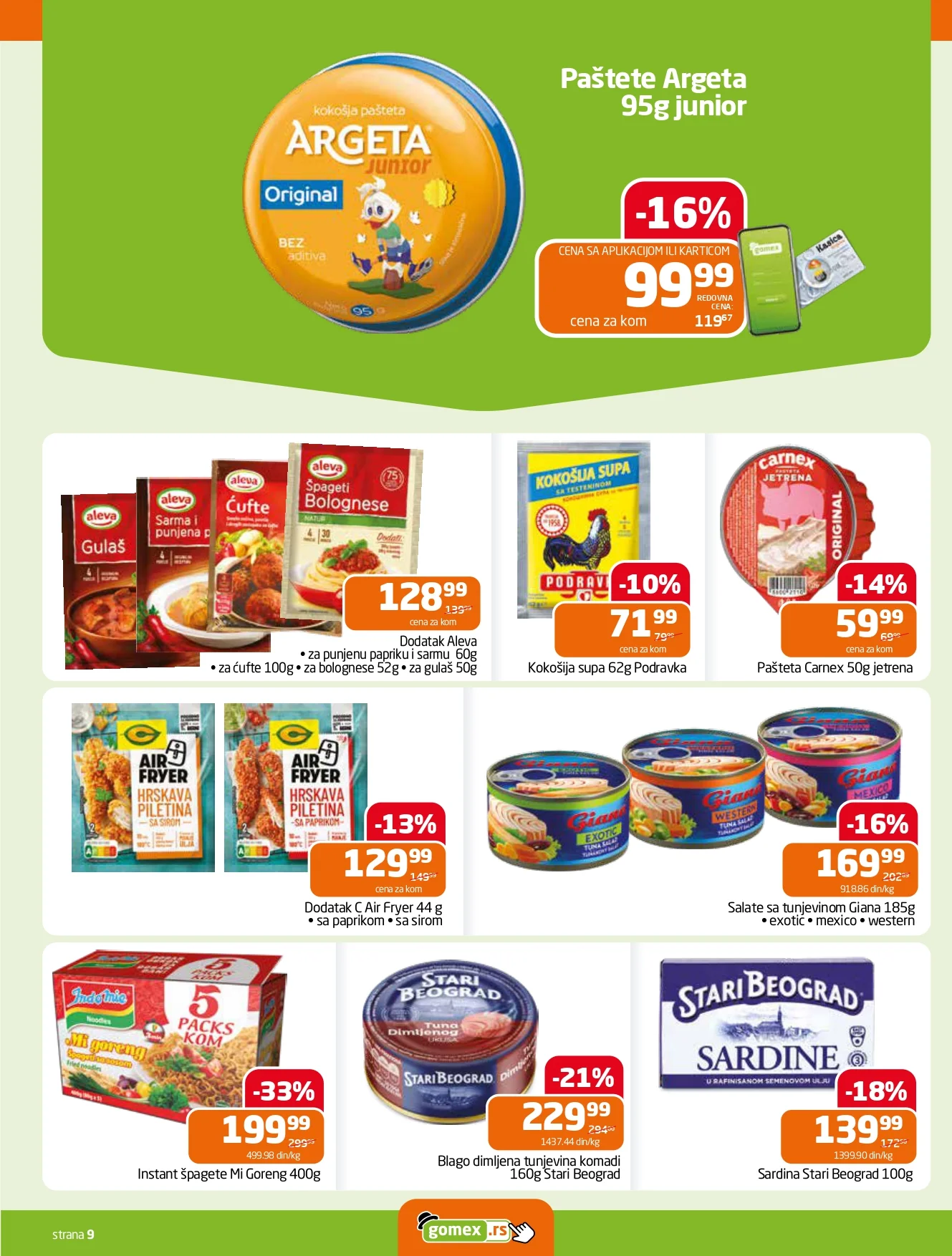 Gomex katalog AKCIJE IZ ŠEŠIRA 27.5-9.6.2026.