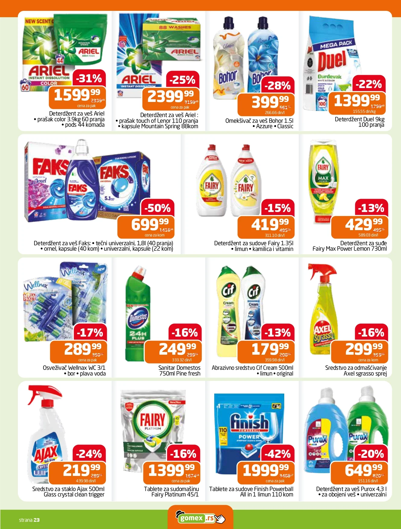 Gomex katalog AKCIJE IZ ŠEŠIRA 27.5-9.6.2026.