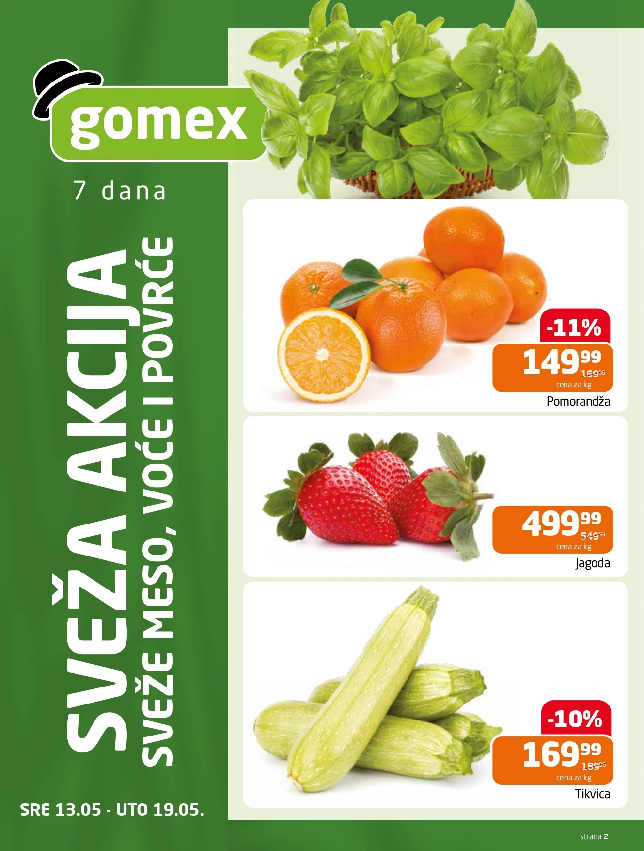 Gomex katalog AKCIJE IZ ŠEŠIRA 13-26.5.2026.