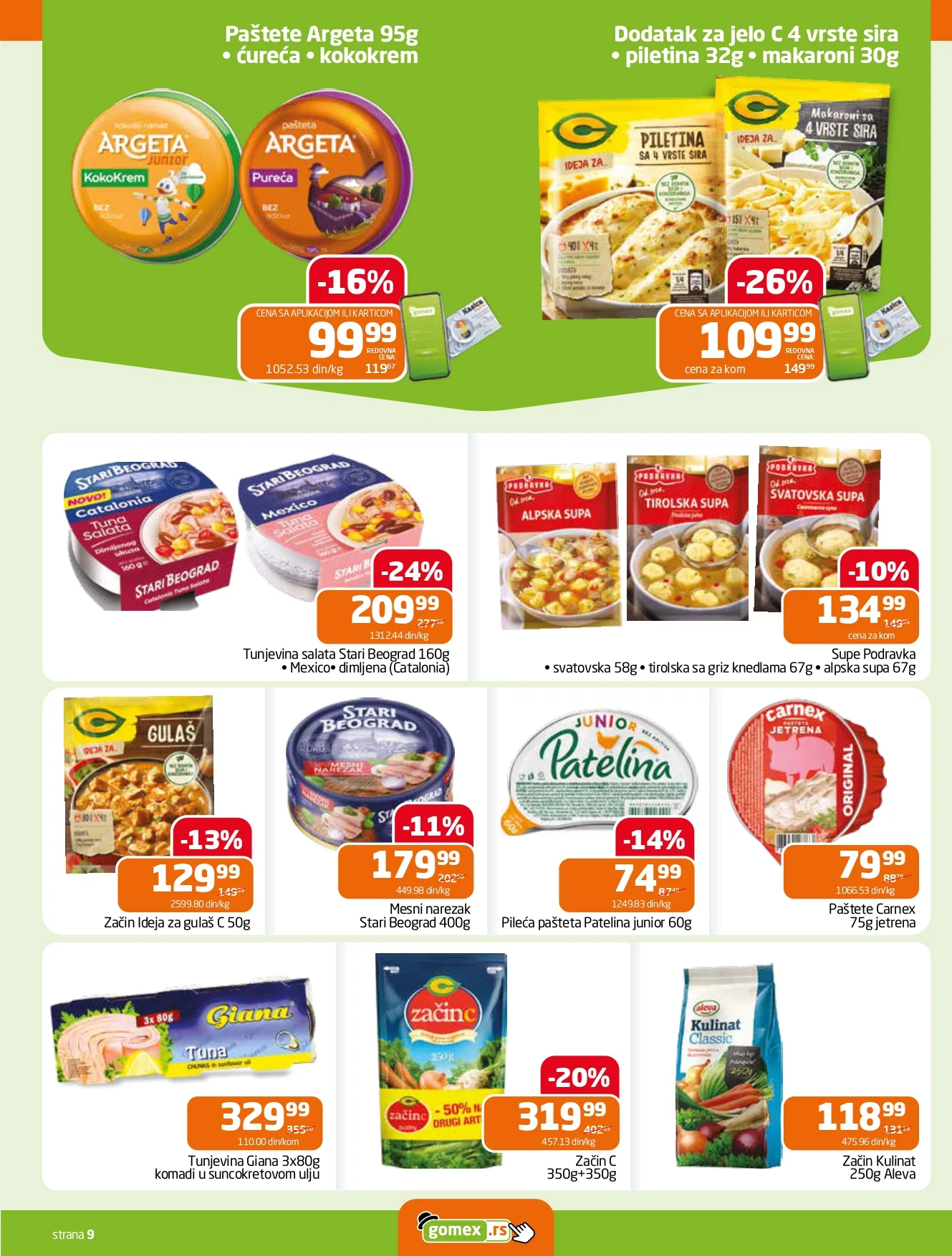 Gomex katalog AKCIJE IZ ŠEŠIRA 13-26.5.2026.