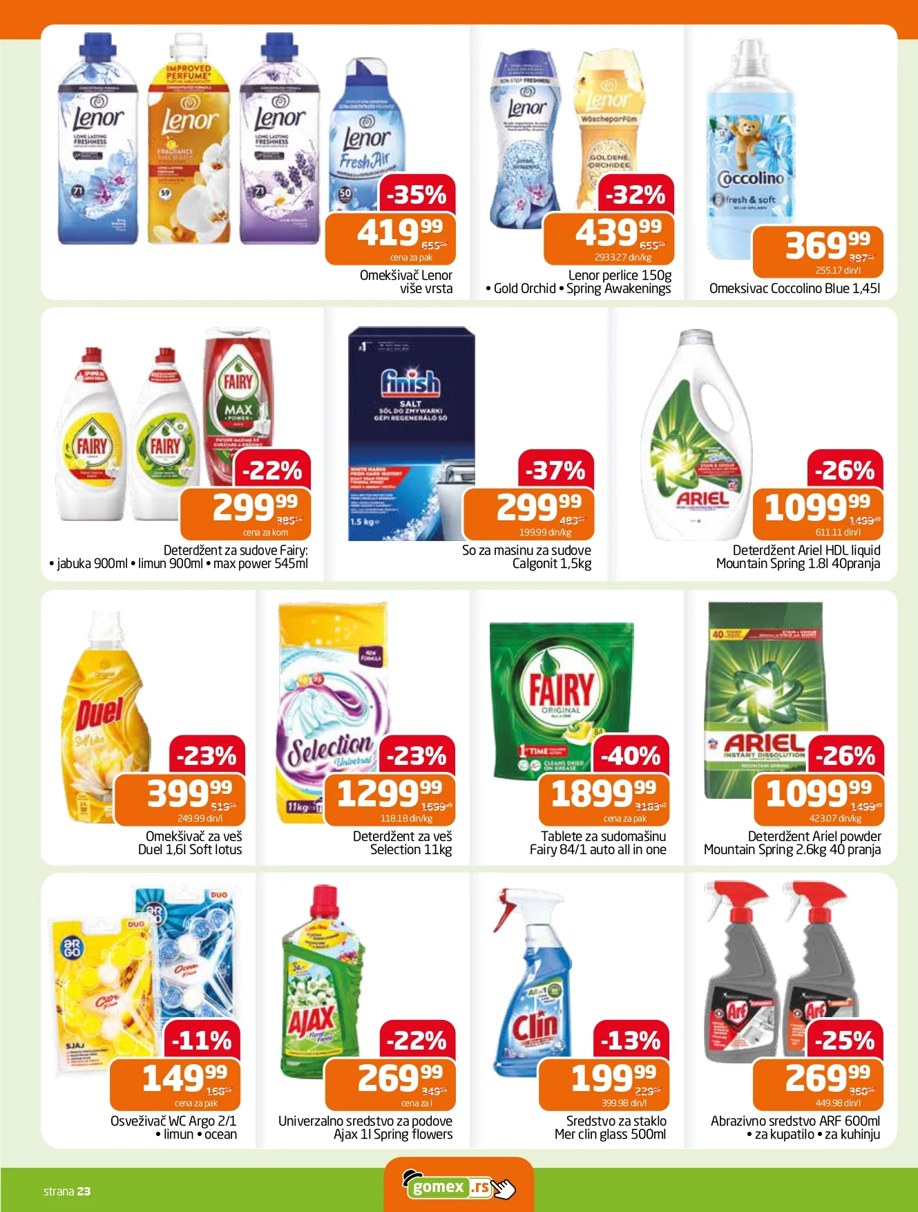 Gomex katalog AKCIJE IZ ŠEŠIRA 13-26.5.2026.