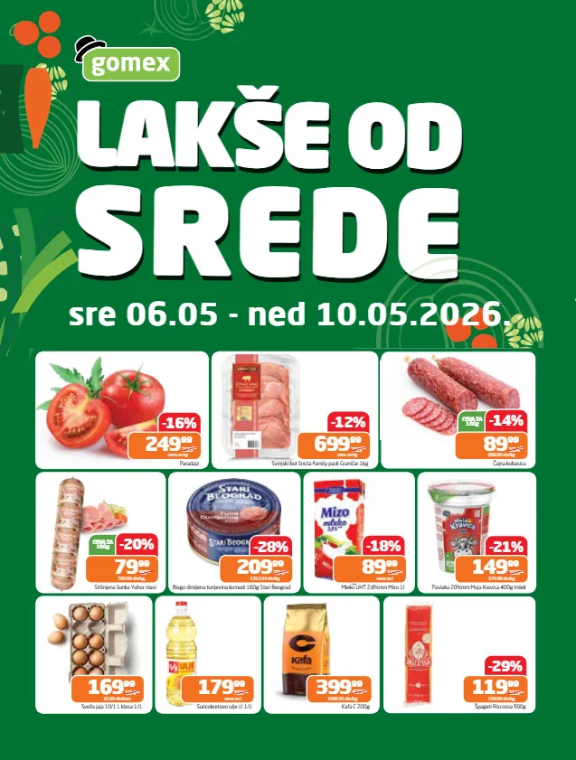 Gomex katalog LAKŠE OD SREDE 6-10.5.2026.
