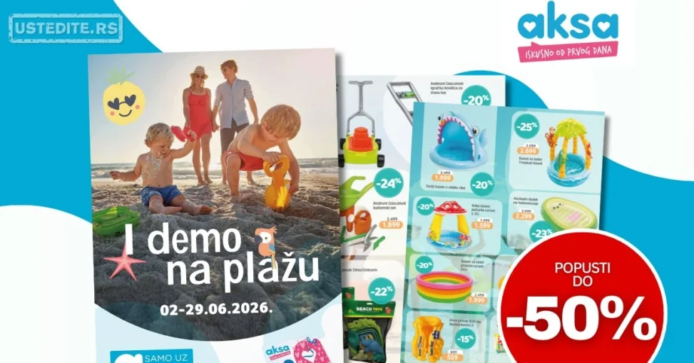 Aksa katalog SVE ZA PLAŽU 2-29.6.2026.