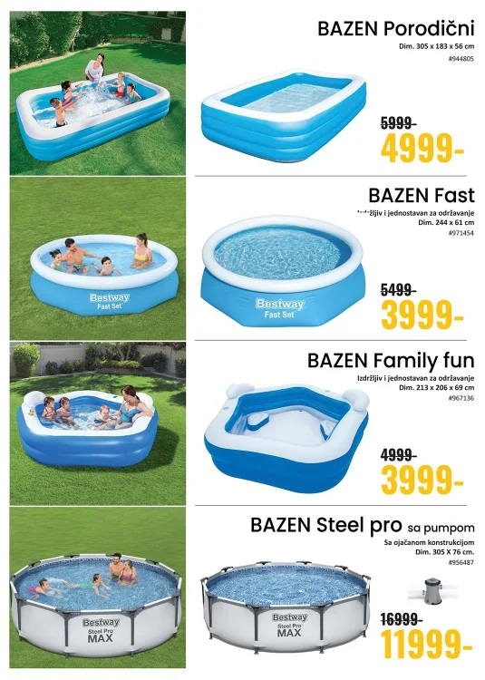 Uradi Sam katalog BAZENI, LEŽALJKE I BAŠTA 11-21.6.2026. - str. 3