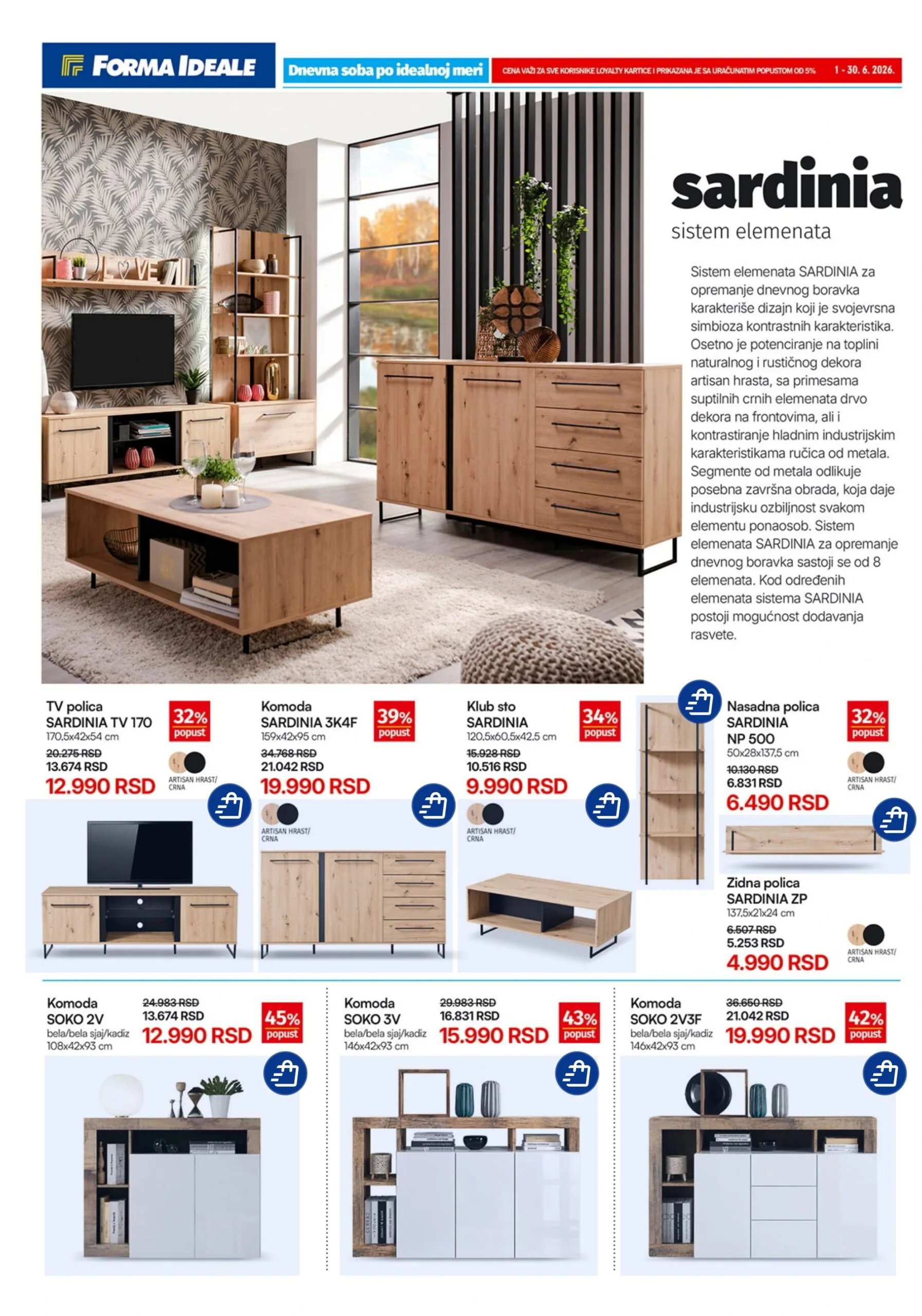 Forma ideale katalog NAMEŠTAJ ZA DNEVNU SOBU 1-30.6.2026. - str. 2